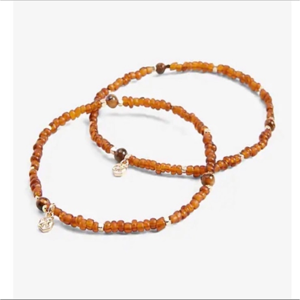 Express men’s 2 pack mini beaded stretch bracelet
